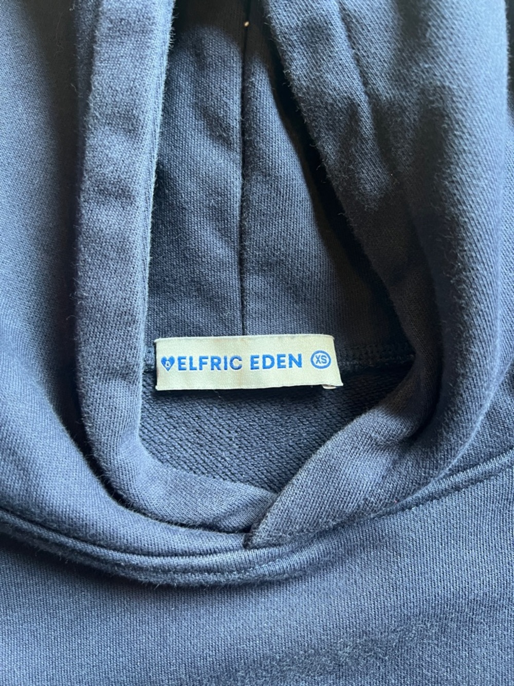 Aelfric Eden Navy Blue Hoodie with White Star Graphic - Picture 3 of 10